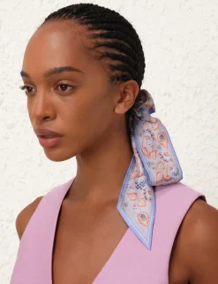 Printed Silk Ribbon Scarf