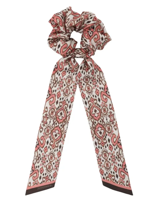 Printed Silk Scrunchie