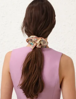 Printed Silk Scrunchie