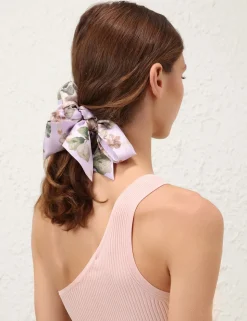 Printed Silk Scrunchie