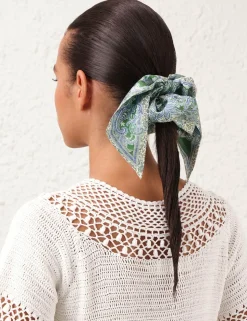 Printed Silk Scrunchie