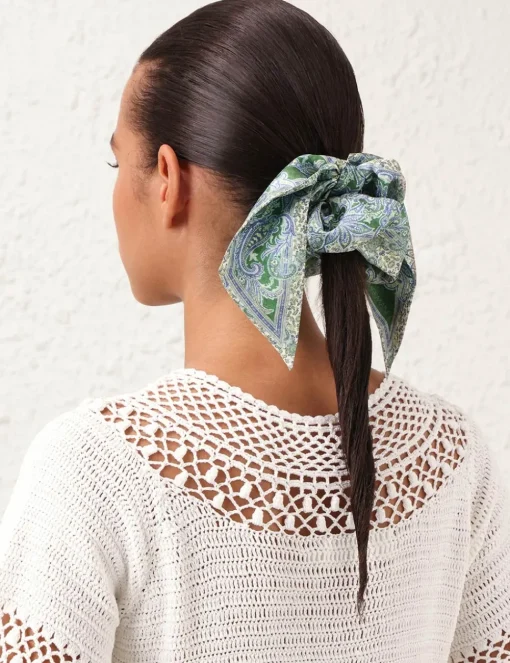 Printed Silk Scrunchie