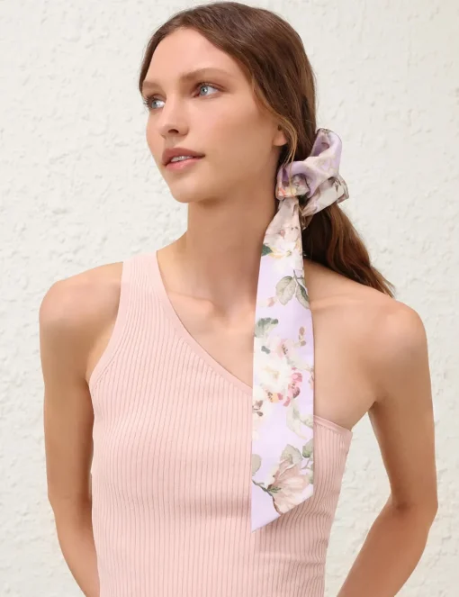 Printed Silk Scrunchie