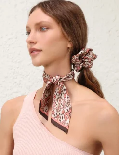 Printed Silk Scrunchie
