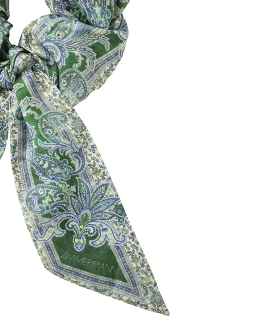 Printed Silk Scrunchie