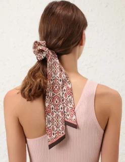 Printed Silk Scrunchie