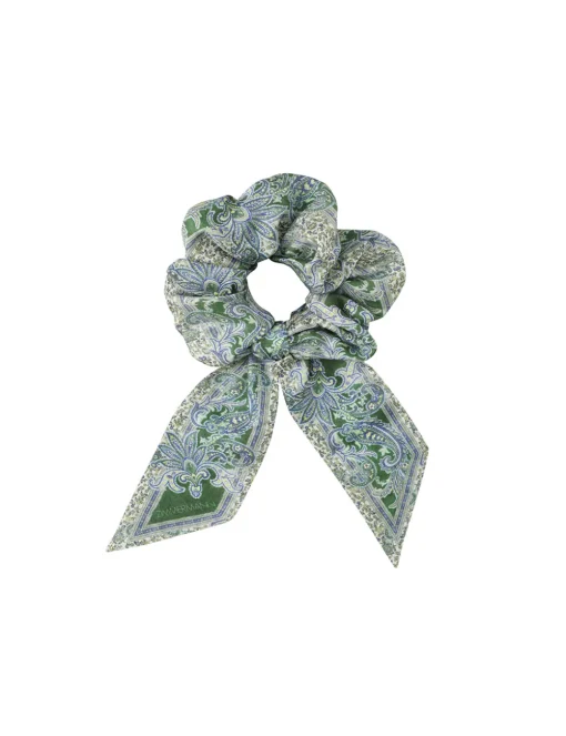 Printed Silk Scrunchie