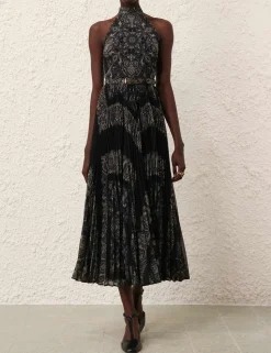 Sunray Halter Picnic Dress