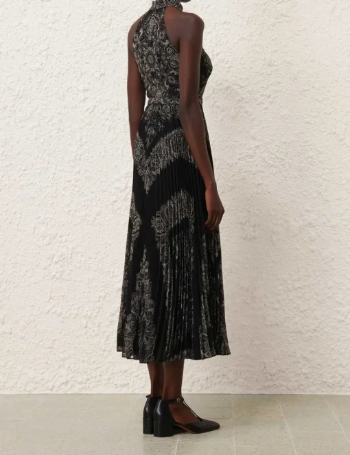 Sunray Halter Picnic Dress
