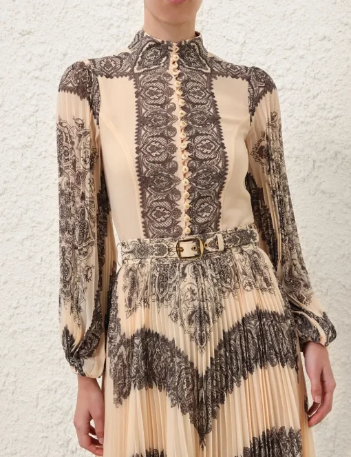 Sunray Pleated Blouse
