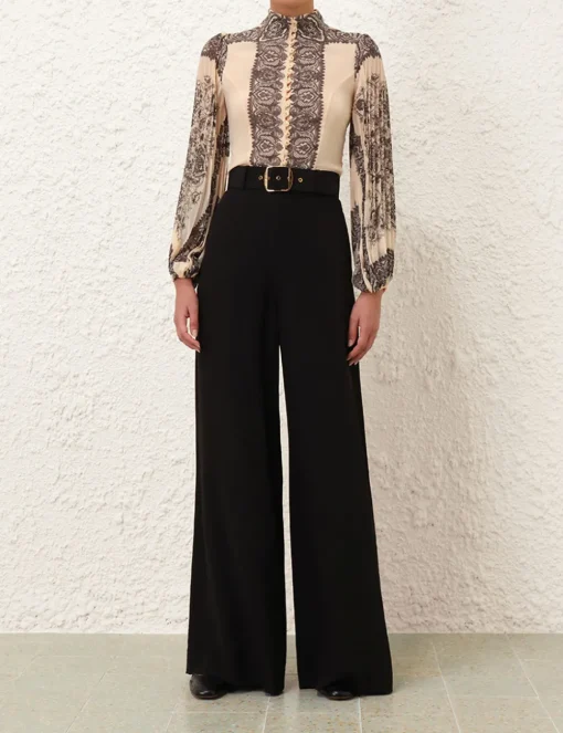 Sunray Pleated Blouse