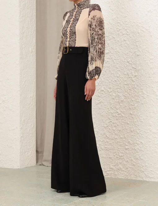 Sunray Pleated Blouse