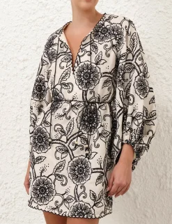 Tallow Embroidered Mini Dress