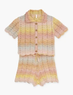 Tallow Kids Chevron Knit Top