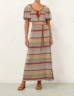 Tallow Metallic Stripe Dress