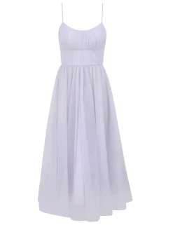 Tulle Corset Midi Dress