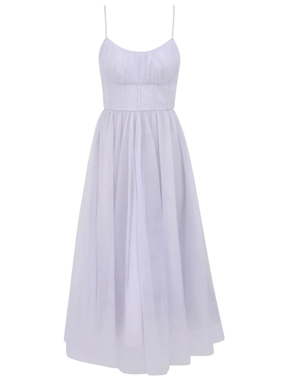 Tulle Corset Midi Dress