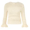 Waverly Crochet Crew Neck Top