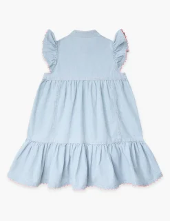 Wylie Kids Denim Flutter Dress