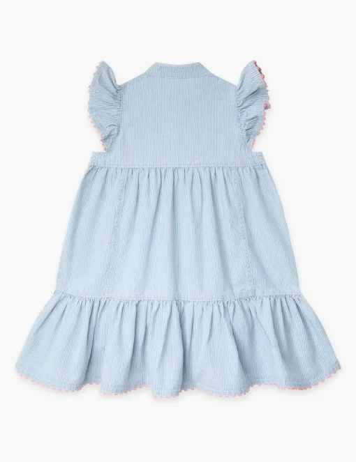Wylie Kids Denim Flutter Dress