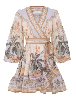 Wylie Mini Wrap Frill Dress