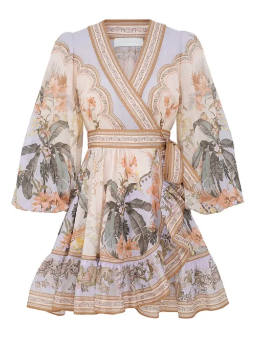 Wylie Mini Wrap Frill Dress