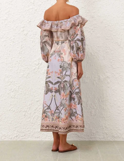 Wylie Off-Shoulder Midi Dress