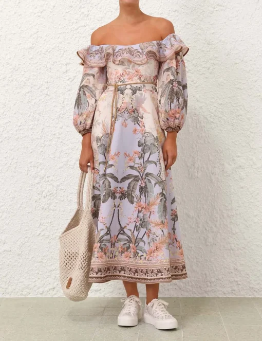 Wylie Off-Shoulder Midi Dress