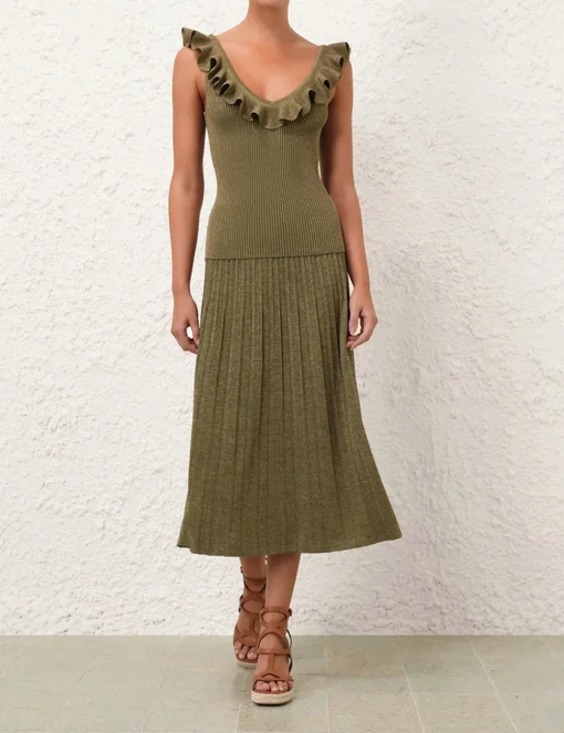 Wylie Rib Midi Skirt